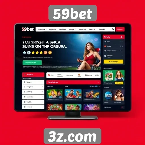 Acessibilidade e design do site 59bet